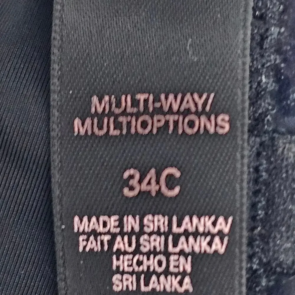 Victoria's Secret Multi-Way Multi-options Bra Size 34C   MISSING STRAPS